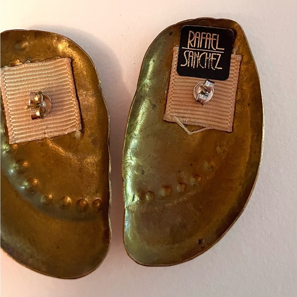 Rafael Sanchez Designer Earrings, Signed - Picture 3 of 5